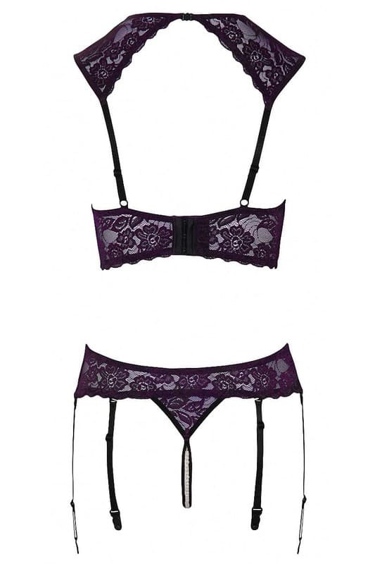 soutien-gorge-string-porte-jarretelles-violet-cotelli
