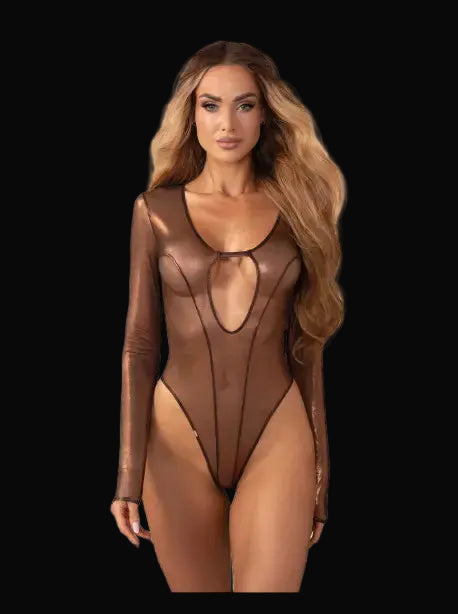 lingerie-sexy-body-teddy-à-manches-en-maille-fine-transparente(6) - Senslov